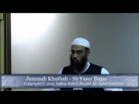 Jummah Khutbah 2012-11-02