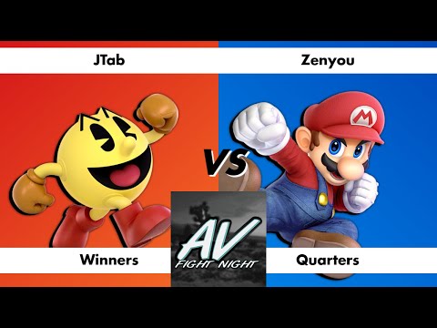 AV Fight Night #25 - Winners Quarters: DCG | NXT | JTab (Pac-Man) vs Zenyou (Mario)