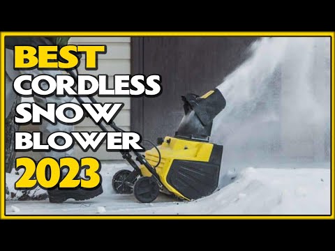 Top 7 Best Cordless Snow Blower 2023