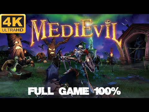 MediEvil PS4 Remaster - Full Game 100% All Challices Longplay Walkthrough 4K 60FPS
