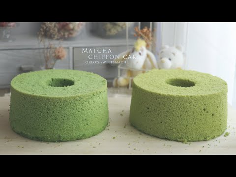 如何烤出漂亮抹茶綠的抹茶戚風蛋糕