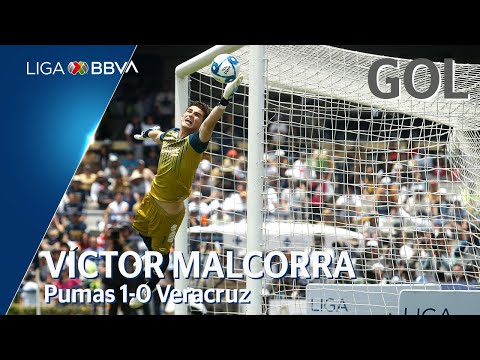 Gol de I. Malcorra | Pumas UNAM 1 - 0 Veracruz | Liga BBVA MX - Apertura 2019  - Jornada 5