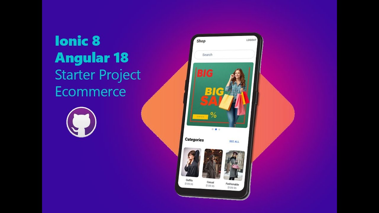 Ionic 8  Angular 18 Starter Project Ecommerce
