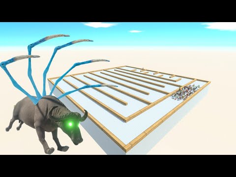 All Unit Escape From Alien Cape Buffalo - Last Survivor - Animal Revolt Battle Simulator