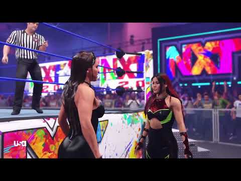 WWE 2k22 Angela White vs. Tegan Nox: NXT 2.0