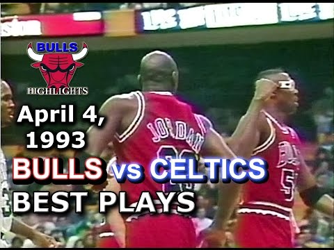 April 04 1993 Bulls vs Celtics highlights