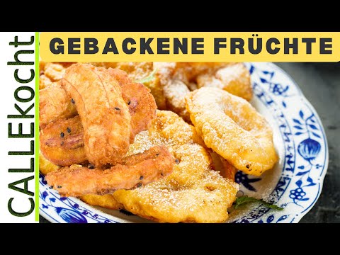Gebackene Bananen und Äpfel, die begeistern! 🤩 Tempura-Teig-Magie