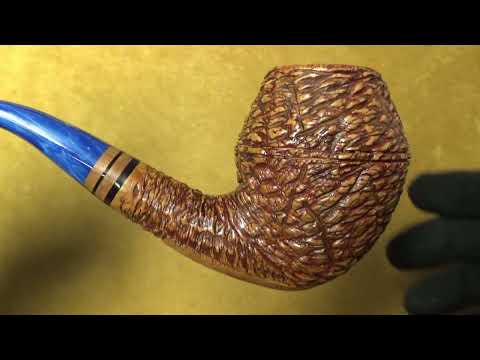 Pipa Viprati rusticata “Corteccia“ Extra - Bent Bulldog (VI146)