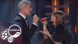 Sanremo 2019 – Alessandra Amoroso e Claudio Baglioni cantano &quot;Io che non vivo&quot;