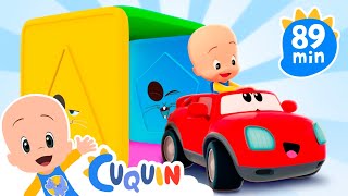Cleo and Cuquin Indonesia 🚗 Kotak Mobil 🟩 Lagu anak-anak  | Video pendidikan