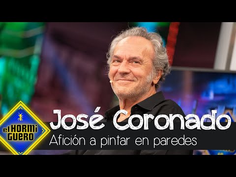 José Coronado aficionado a pintar en las paredes - El Hormiguero