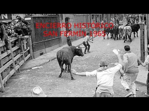Encierro Historico San Fermin 1965 - historical footage from Pamplona