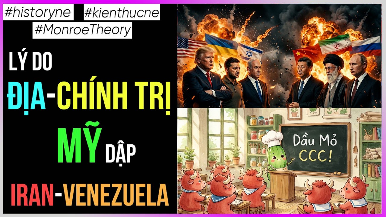 Lí do Mỹ dập iran và venezuela: Học thuyết Monroe [Dưa Leo DBTT]