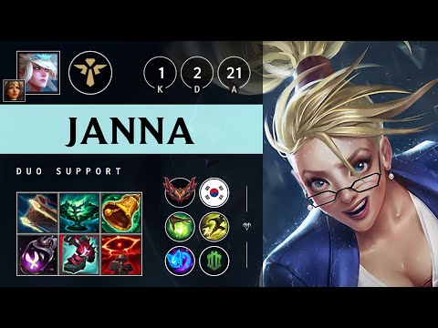 Janna Support vs Rell - KR Grandmaster Patch 25.07