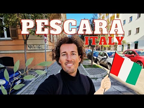 Walking through Pescara, capital of Abruzzo, Italy