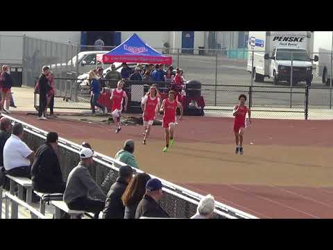 FSB 400m vs Servite & Rosary 3-7-18 - Los Alamitos Boys