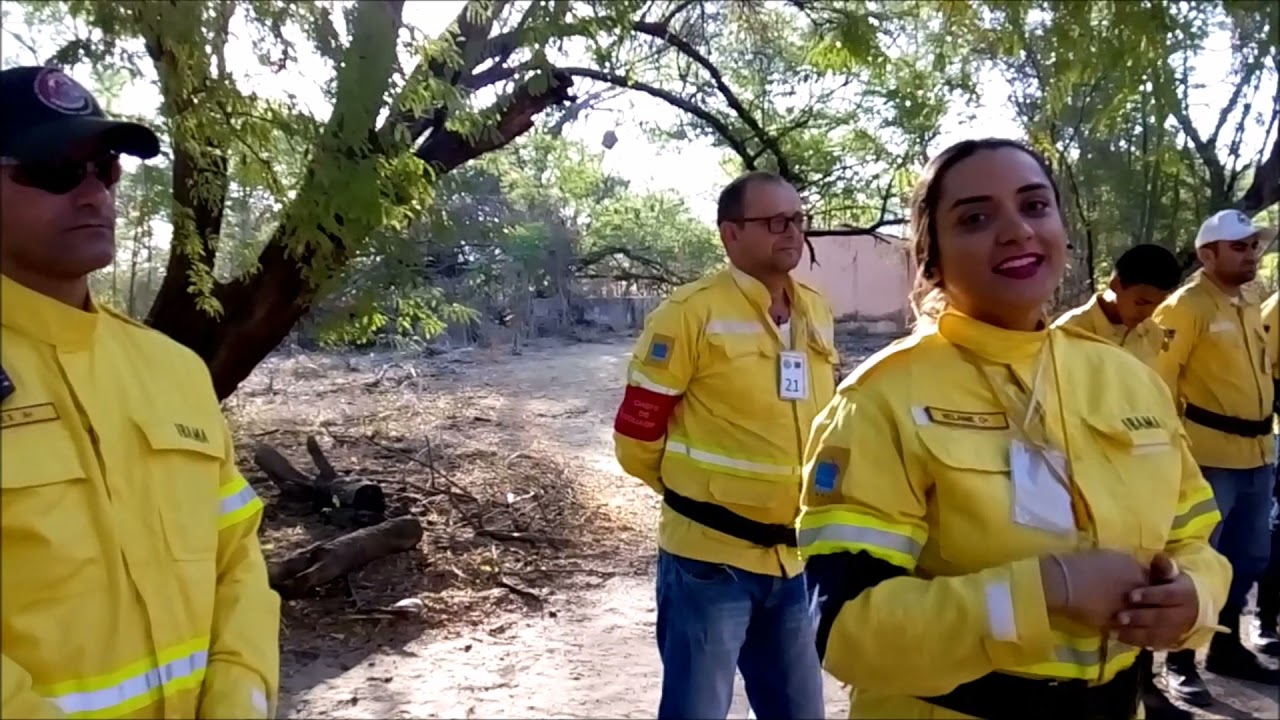 Curso de formação de brigadas de Combate a Incêndios Florestais mnistrado pelo PrevfogoIbama/CE.