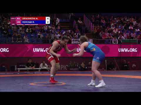 Qual. WW - 76 kg: M. ORYASHKOVA (BUL) v. R. VOVCHAK (UKR)