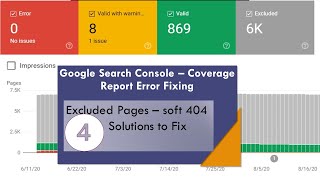 How to Fix Soft 404 and 404 Problems in Google Search Console Excluded Page Report ?
