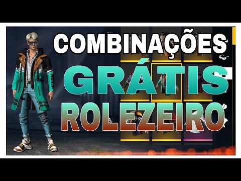 MELHORES COMBINAÇÕES DE ROUPAS NO FREE FIRE, PACOTE ROLEZEIRO SÓ COMBINAÇÕES  GRÁTIS 🔥