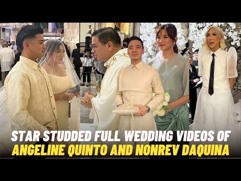 FULL VIDEO Star Studded Angeline Quinto and Nonrev Daquina WEDDING sa QUIAPO CHURCH sa MANILA!!