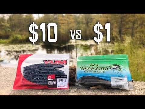 CHEAP vs EXPENSIVE Senko Fishing CHALLENGE!!! (Walmart)