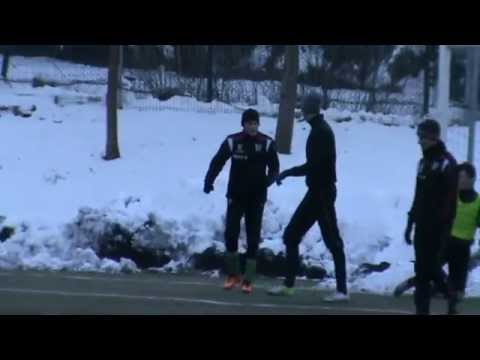 Adrian Haszczyc 0:5 (85') II Sparing Seniorów: Lubań T. - Płomień (07.02.2014r.