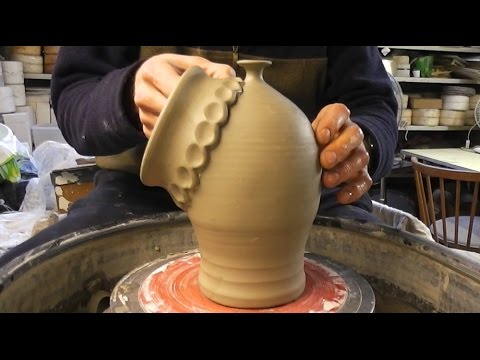 Throwing / Making a Pottery Salt Pot on the wheel