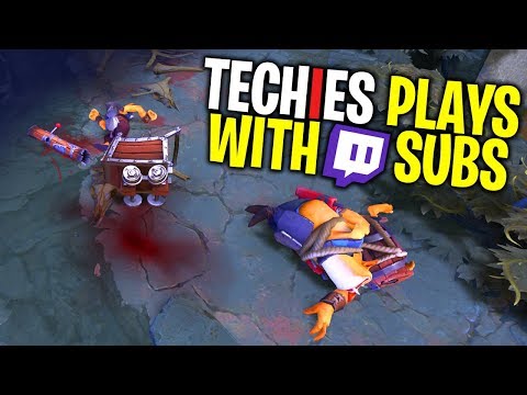 Techies Plays With Subs - DotA 2 Funny Moments