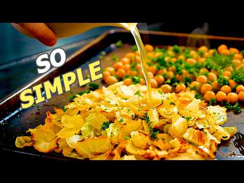 I Make This Roasted Cabbage & Chickpeas Every Week — Simple Sheet Pan Dinner!