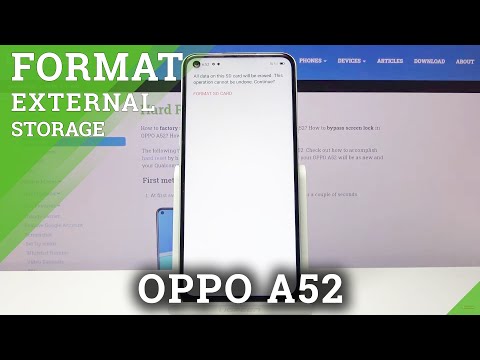 How to Delate Data from SD Card in Oppo A52 - Format SD Card