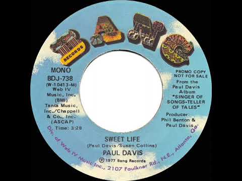 1978 Paul Davis - Sweet Life (mono radio promo 45)