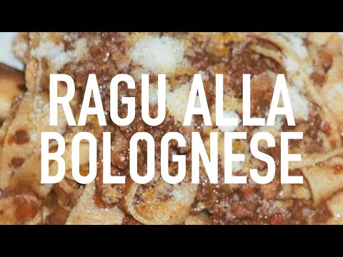 Ragù alla Bolognese - The original recipe of the classic