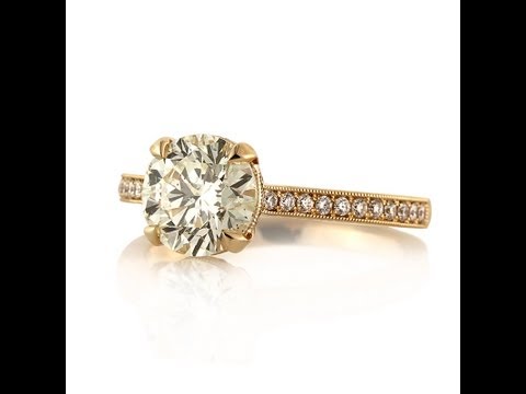 2.11ct Round Brilliant Cut Diamond Engagement Anniversary Ring - Mark Broumand