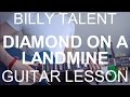 Guitar video lesson #138 Billy Talent: Diamond On ...