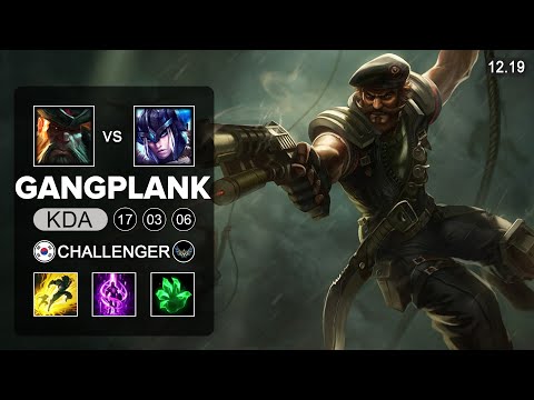 GangPlank vs Sejuani Top - KR Challenger - Patch 12.19 Season 12