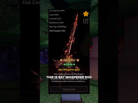 BAT WHISPERER ROD is Very OP! 🎣 🦇 #roblox #fisch