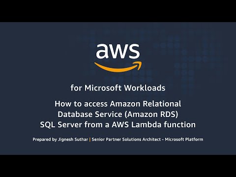 How To Access Rds Sql Server From An Aws Lambda Function