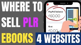 Where To Sell PLR Ebooks | How To Make Money With Ebooks Online | 4 Websites To Sell PLR Ebooks