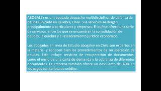 Abogados Para Deudas por Abogaley