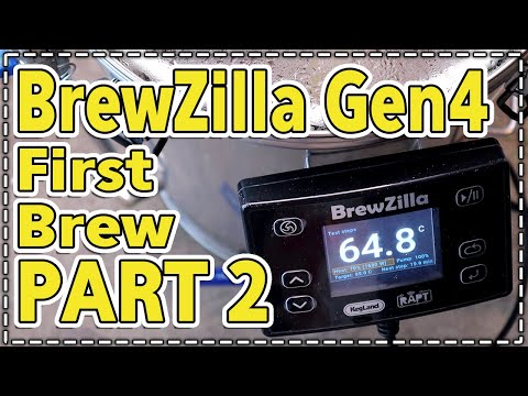 BrewZilla Gen4 First Brew - PART 2 - Boil, Chill and Clean - Generation 4