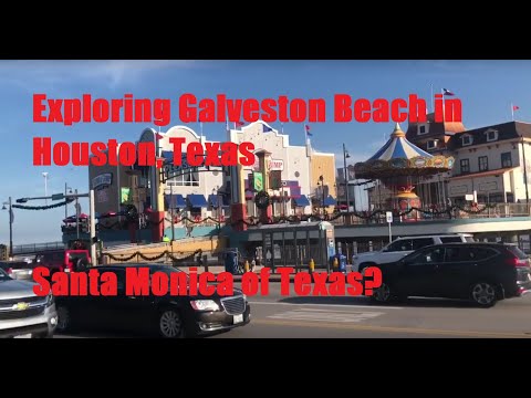 Exploring Galveston Beach in Houston, Texas (SANTA MONICA of TEXAS?) Video