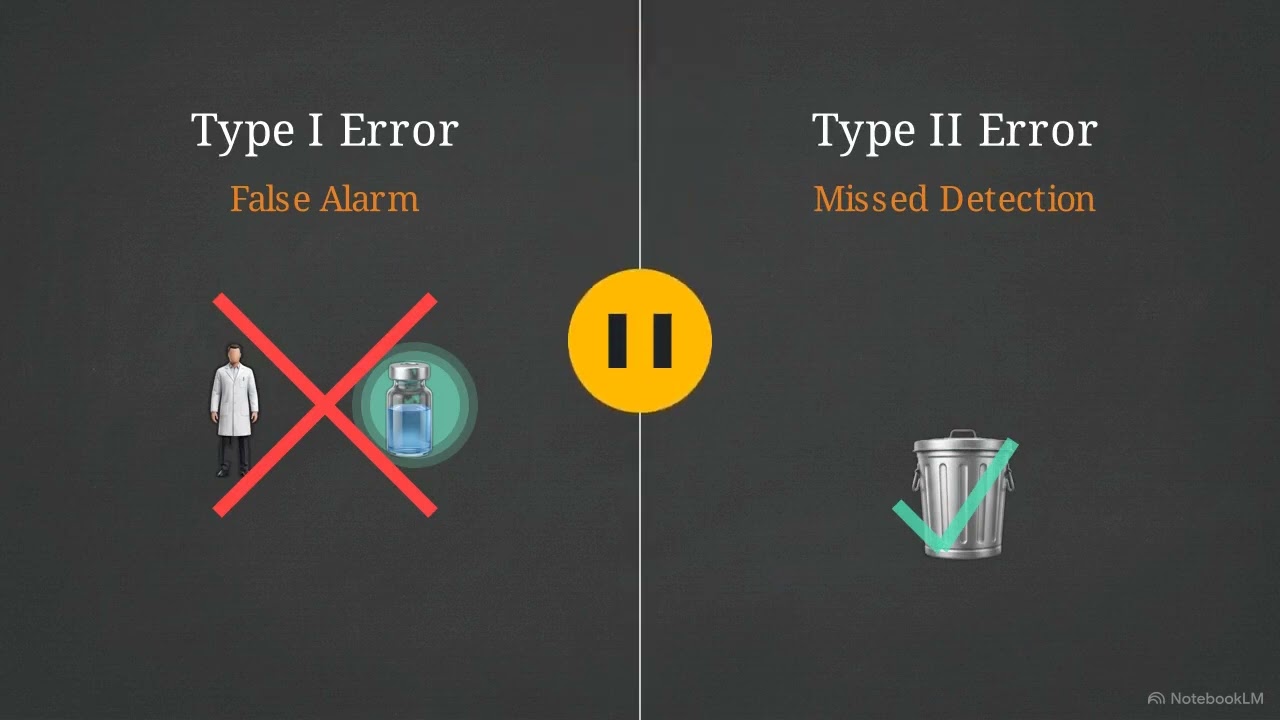 Outcomes and the Type I and Type II Errors