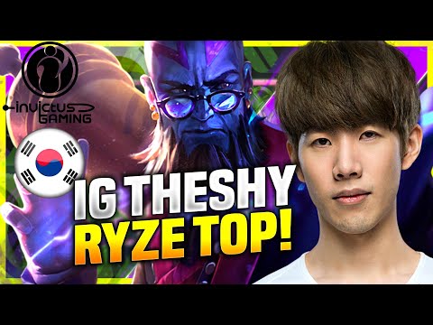 THESHY CHILLING WITH RYZE! - IG TheShy Plays Ryze Top vs Jax! | KR SoloQ Patch 10.22