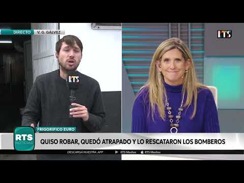 VILLA GOBERNADOR GÁLVEZ | Intentó robar en un frigorífico y tuvo que ser rescatado por bomberos