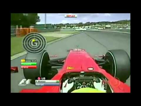 Felipe Massa crash at hungaroring - 2009