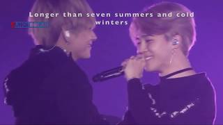 BTS Jimin V - Friends (친구) (Eng lyrics MV)