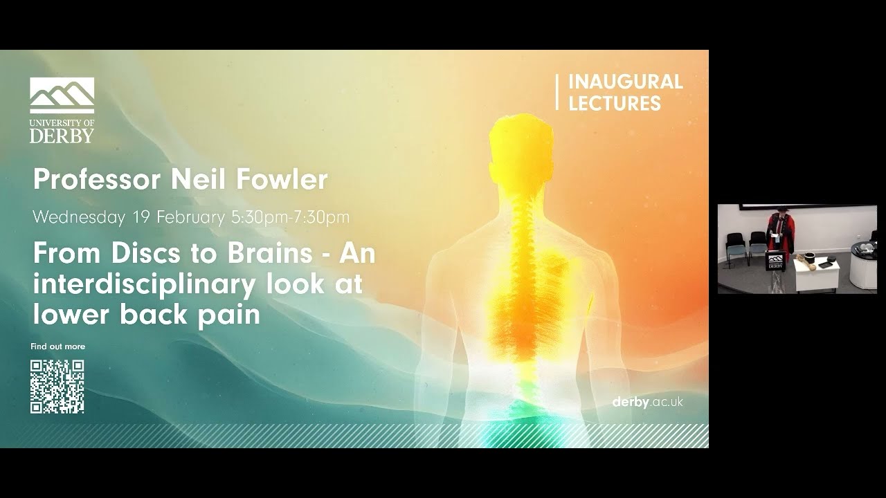 Professor Neil Fowler's inaugural video. 48 minutes and 51 seconds.