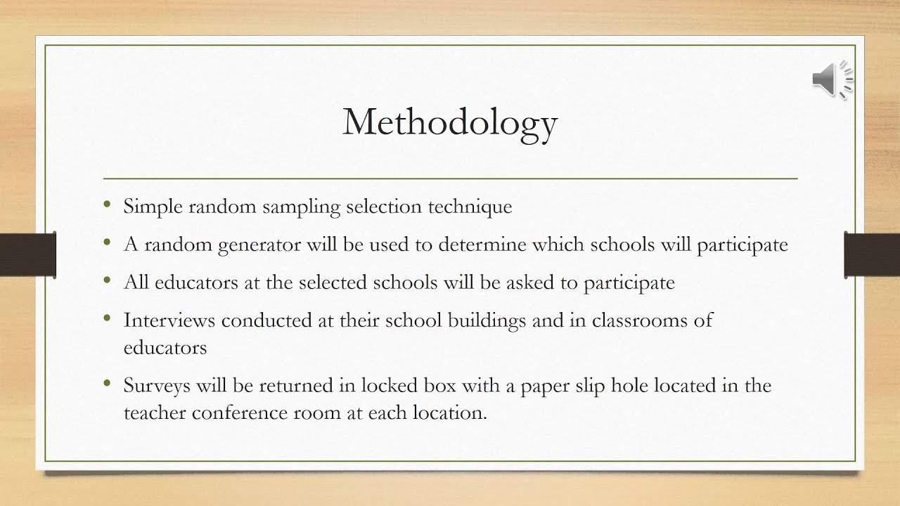 Research Proposal video presentation