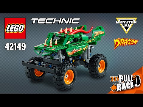 LEGO Technic Monster Jam Dragon (42149)[217 pcs] Step-by-Step Building Instructions | TBB